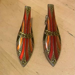 Art Nouveau Unique Earrings